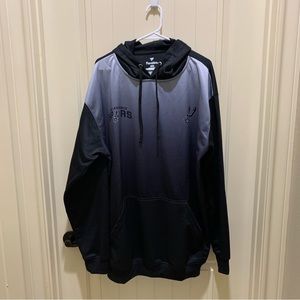 San Antonio Spurs Fanatics Fade Sublimated Fleece Pullover Hoodie - Black 3XLT